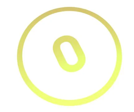 Colored number 0 or number in a circle from a gradient. Enumeration and numberi Illustrazione stock