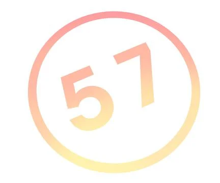 Colored number or number in a circle from a gradient. Stock-Illustration