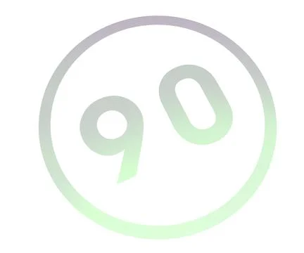 Colored number or number in a circle from a gradient. Enumeration and numberi Stock-Illustration