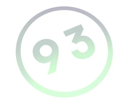 Colored number or number in a circle from a gradient. Stock Illustration