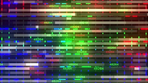 Colored Numbers On Lines Stock Footage 154248318