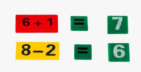 Colored numerals Stock Photos