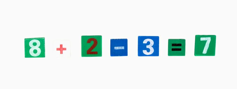 Colored numerals Stock Photos