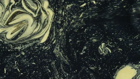 Colored oil which floats on the surface of the water Video stock 231113991