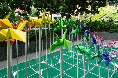 Colored Origami Stock Photos