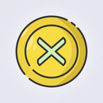 Colored outline payment failed icon logo vector illustration design Stock Illustration