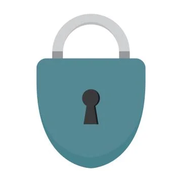 Colored Pad Lock Stock Illustration