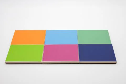 Colored pads on a white background Foto stock