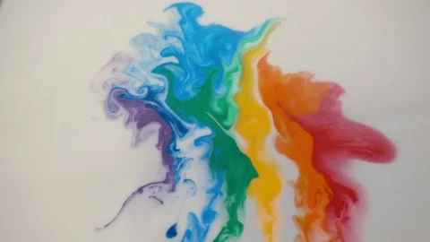 Colored Paint Stock Footage 82419105