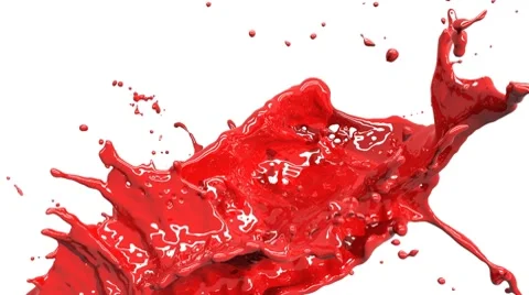 Colored paint splashes in slow motion and freeze motion HD. Stock Footage