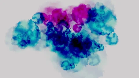 Colored paint splashes.watercolor texture Stock Footage 46211626