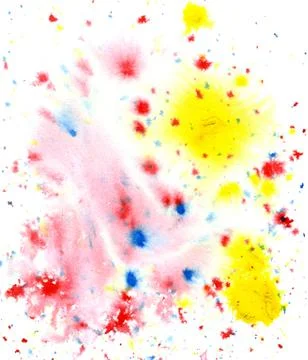 Colored paint splatters Stock Photos