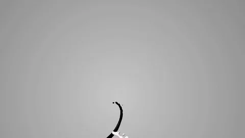 Colored paint streams with alpha channel Stock Footage 76111673