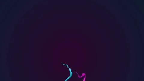 Colored paint streams Stock Footage 74584786