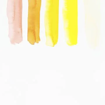 Colored paint strokes white Stock Illustration