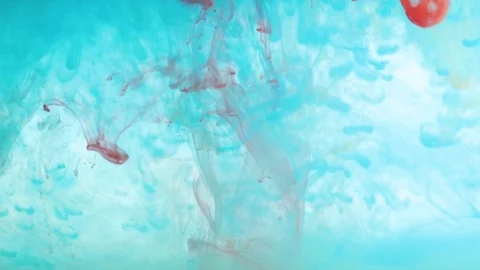 Colored paint in water. Stock-Footage 84995306