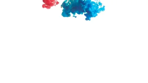 Colored paint in water Stock-Footage 85160731