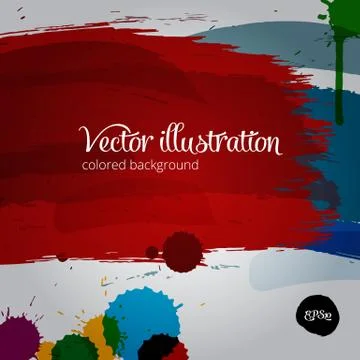 Colored  paintbrush vector illustration Stock Illustration