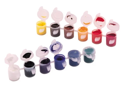 Colored Paints Stock Photos