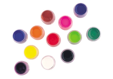 Colored Paints Stock Photos