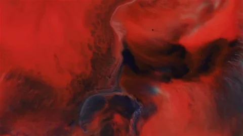 Colored paints in water. Fantastic patterns Stock Footage 69101371