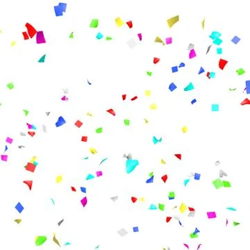 Colored paper in flight Stock Illustration