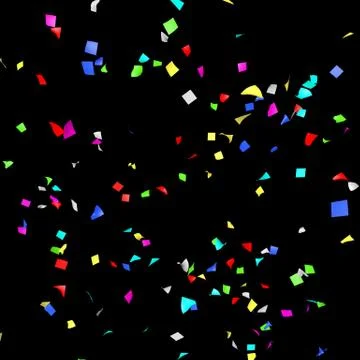 Colored paper in flight Stock Illustration