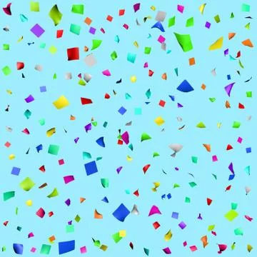 Colored paper in flight Stock Illustration