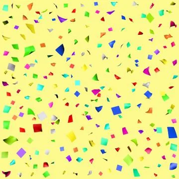 Colored paper in flight Stock Illustration