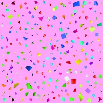 Colored paper in flight Stock Illustration