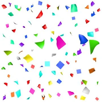 Colored paper in flight Stock Illustration