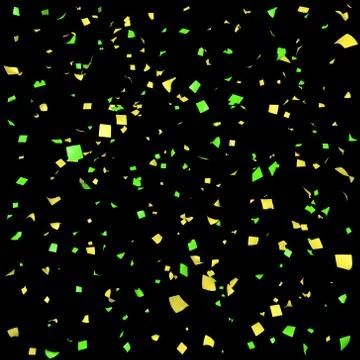 Colored paper in flight Stock Illustration