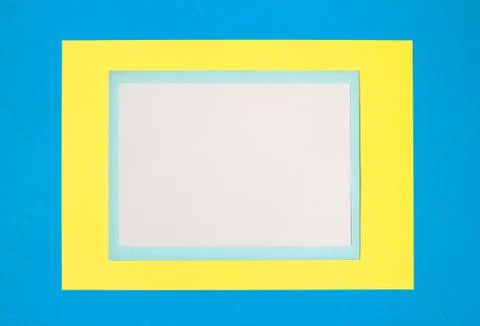 Colored paper frame. Foto stock