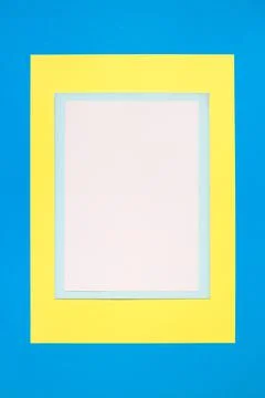 Colored paper frame. Stock Photos