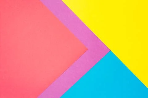 Colored paper in geometric flat. Stock Photos
