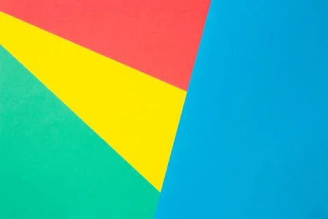 Colored paper in geometric flat. Stock Photos