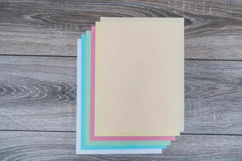 Colored paper Stock Photos