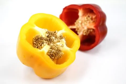 Colored paprika Stock Photos
