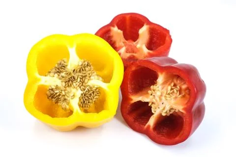 Colored paprika Stock Photos