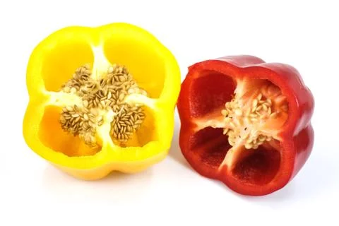 Colored paprika Stock Photos