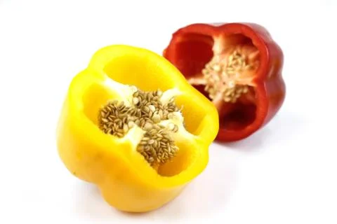 Colored paprika Stock Photos