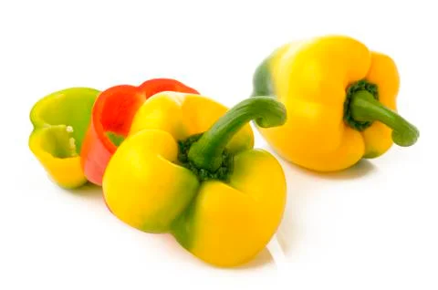 Colored paprika Stock Photos