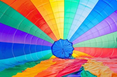 Colored parachute background Foto stock