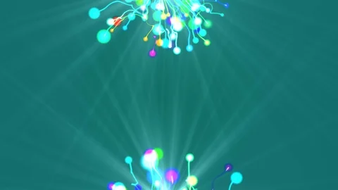 Colored particles from above and below 動画素材 70433442