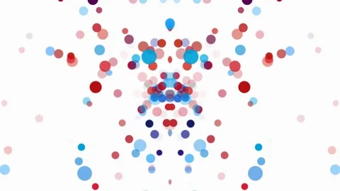 Colored particles bokeh. Moving balls. Festive background Stock Footage 130979466