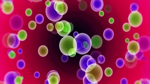 Colored Particles Bubbles Explosion Abstract Red Background Stock Footage 72288898