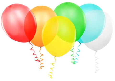 Colored Party Balloons Stock Illustration