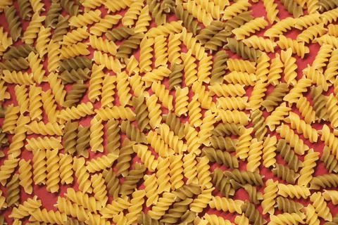 Colored pasta Stock Photos
