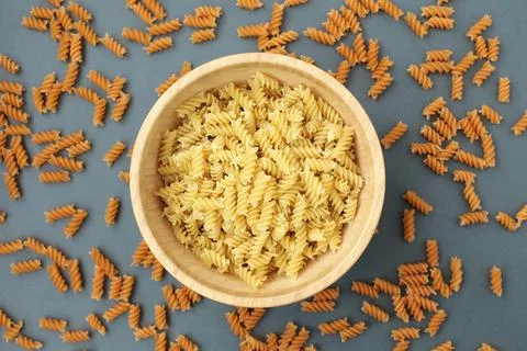 Colored pasta Stock-Fotos