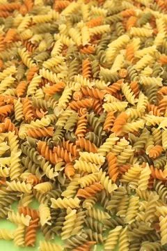 Colored pasta Stock Photos